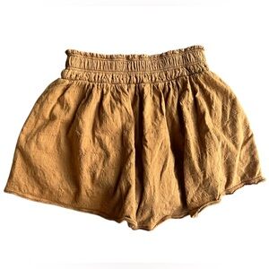 DAILY PRACTICE Anthropologie Lounge Boho Shorts XS Smocked Waist Pockets Sedona